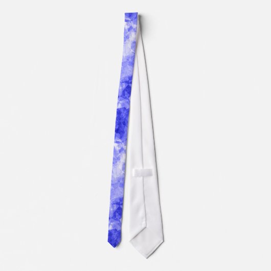 Blauw ruw textiel stropdas (Achterkant)