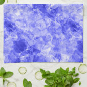 Blauw ruw textiel theedoek (Gevouwen)