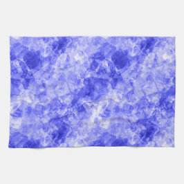 Blauw ruw textiel theedoek