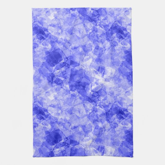 Blauw ruw textiel theedoek (Verticaal)