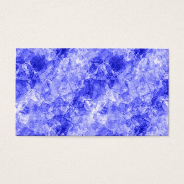 Blauw ruw textiel visitekaartjes (Voorkant)