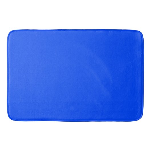 Blauw (RYB) (effen kleur) Badmat (Voorkant)