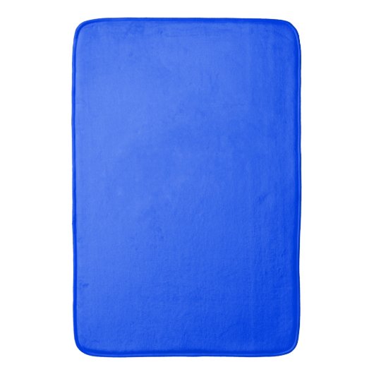 Blauw (RYB) (effen kleur) Badmat (Voorkant Verticaal)