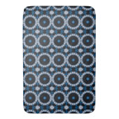 Blauw 's ochtends en 's nachts badmat (Voorkant Verticaal)