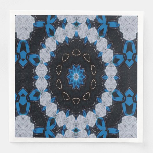 Blauw 's ochtends en 's nachts servet (Voorkant)