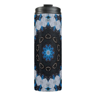 Blauw 's ochtends en 's nachts thermosbeker
