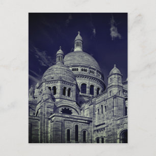 Blauw Sacre Coeur Paris Europe Travel Briefkaart
