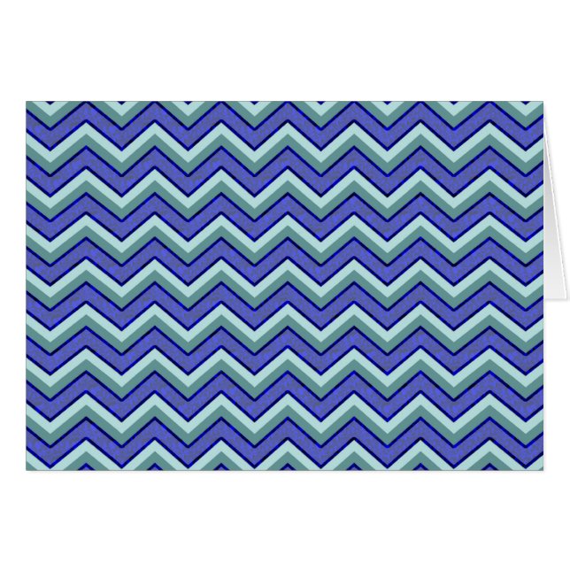 Blauw saffier Chevron patroon (Voorkant Horizontaal)