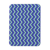 Blauw saffier Chevron patroon Magneet (Verticaal)