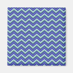 Blauw saffier Chevron patroon Magneet