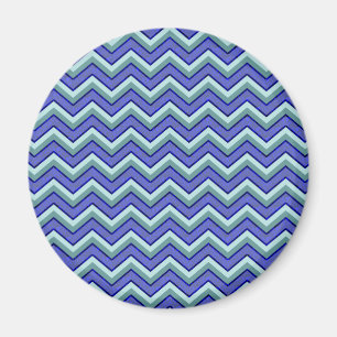 Blauw saffier Chevron patroon Magneet
