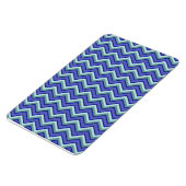 Blauw saffier Chevron patroon Magneet (Linkerzijde)