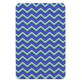 Blauw saffier Chevron patroon Magneet (Verticaal)