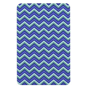 Blauw saffier Chevron patroon Magneet