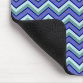 Blauw saffier Chevron patroon Muismat (Hoek)