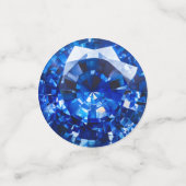 Blauw saffier kristal patroon confetti (Kleine voorkant)