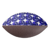 Blauw saffierpatroon ontwerp american football (Gedraaid 270)