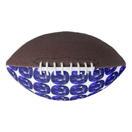 Blauw saffierpatroon ontwerp american football