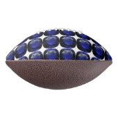 Blauw saffierpatroon ontwerp american football (Gedraaid 270)