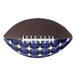 Blauw saffierpatroon ontwerp american football
