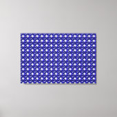 Blauw saffierpatroon ontwerp canvas afdruk (Voorkant)