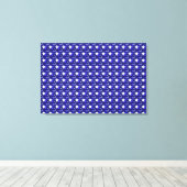 Blauw saffierpatroon ontwerp canvas afdruk (Insitu (Houten vloer))