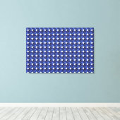 Blauw saffierpatroon ontwerp canvas afdruk (Insitu (Houten vloer))