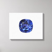 Blauw saffierpatroon ontwerp canvas afdruk (Voorkant)