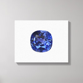 Blauw saffierpatroon ontwerp canvas afdruk