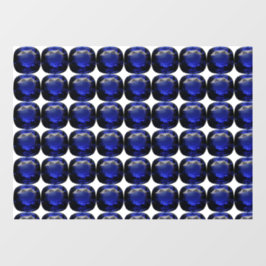 Blauw saffierpatroon ontwerp raamsticker