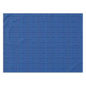 Blauw saffierweefsel, naadloos geometrisch patroon tafelkleed (Voorkant (Horizontaal))