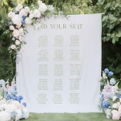 Blauw & Sage Green Wedding Zitting Achtergrond Wandkleed
