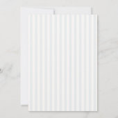 Blauw & Saliegroen Gestreepte Monogram Huwelijk Save The Date (Achterkant)
