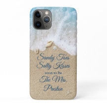 Blauw Sandy Toes Zoute Kisses Bruiloft