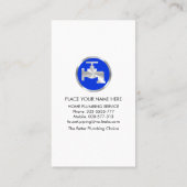 Blauw sanitair Luminescent Water Visitekaartje (Achterkant)