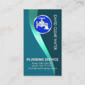 Blauw sanitair Luminescent Water Visitekaartje (Voorkant)