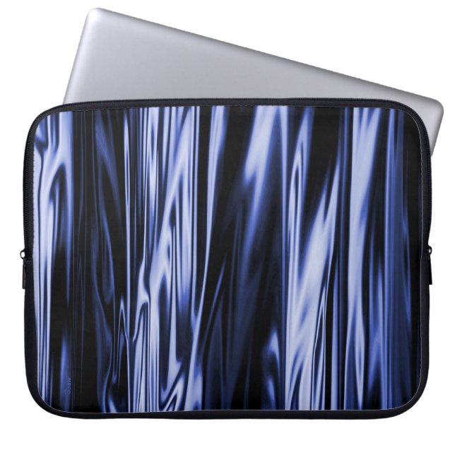 Blauw Satijn...... Laptop Sleeve (Voorkant)
