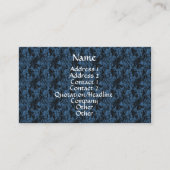 Blauw Satin Achtergrond Elegant Visitekaartje (Voorkant)