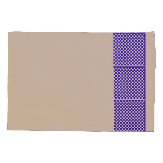 Blauw schaak omkeerbaar kussen Hoesje Kussensloop (Achterkant)