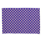 Blauw schaak omkeerbaar kussen Hoesje Kussensloop (Voorkant)