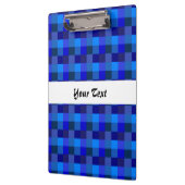 Blauw schaakbord patroon klembord (Links)