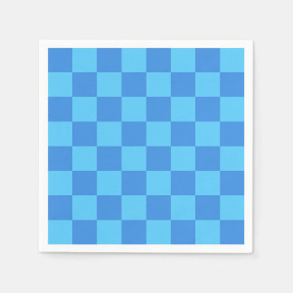 Blauw schaakbord preppy modern minimalistisch patr servet