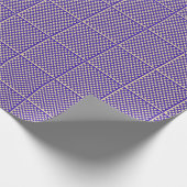Blauw schaakpakpapier cadeaupapier (Hoek)