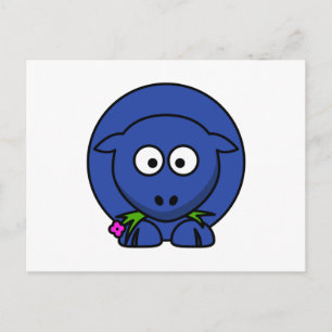 Blauw Schaap Briefkaart
