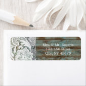  blauw-schaap-hout bruiloft etiket (Insitu)