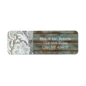 blauw-schaap-hout bruiloft etiket (Voorkant)