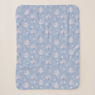Blauw Schaap Kawaii Patroon Sherpa Fleece Deken