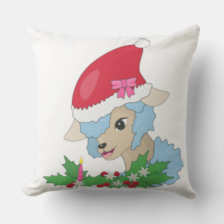 Blauw Schaap, Mistletoe СKerstmis Buitenkussen
