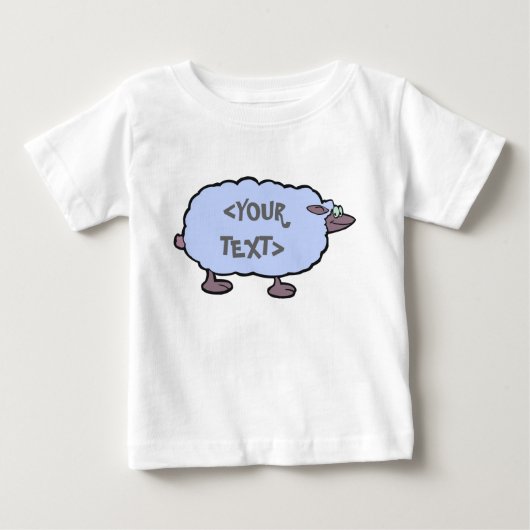 Blauw Schaap, <YOUR TEXT> (Voorkant)