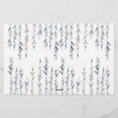 Blauw schattig boho boy baby shower advies wenskaa briefpapier (Achterkant)